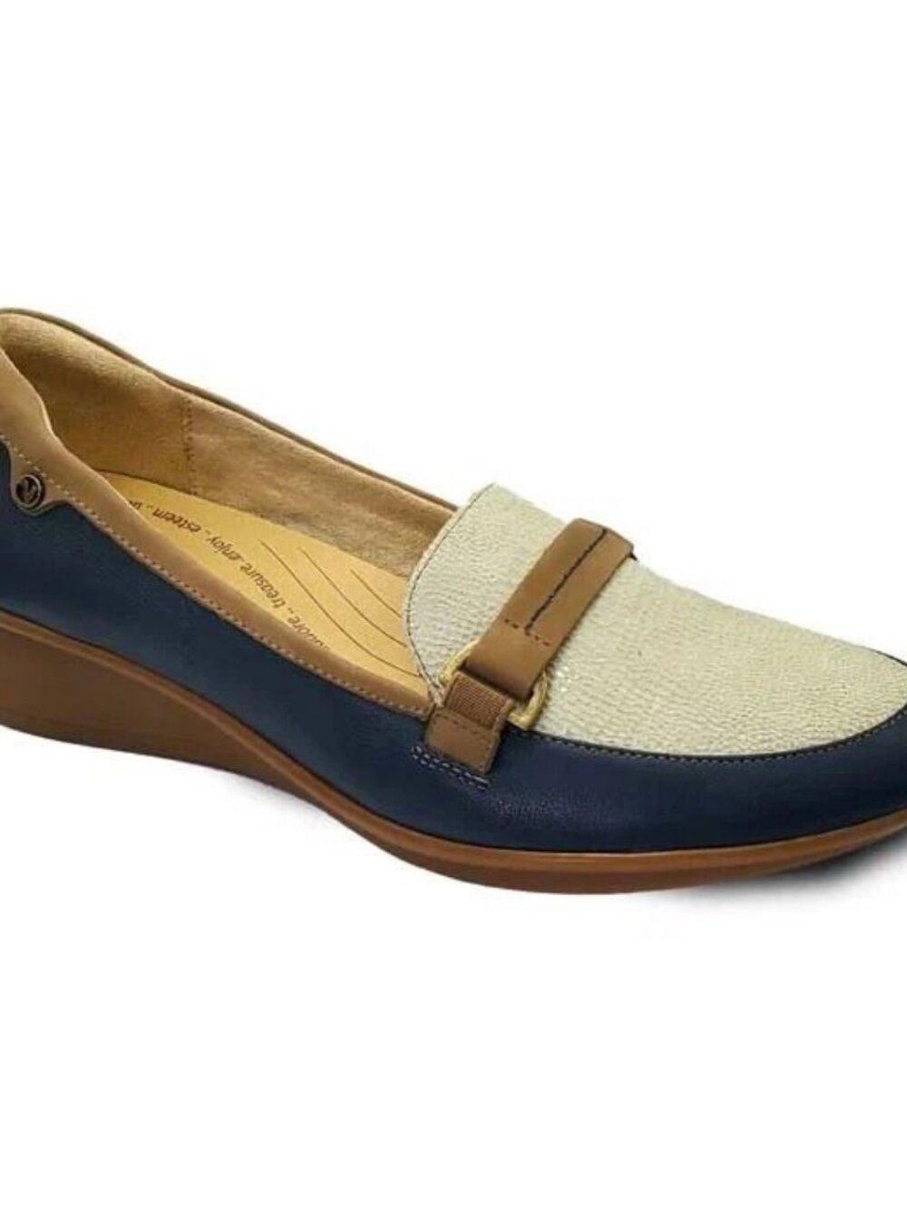 Revere Women's Montmarte Blue French Loafer  Size 5M  $160 retail    NIB
